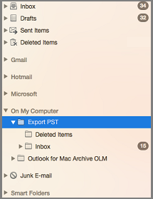 outlook 2016 for mac compact pst